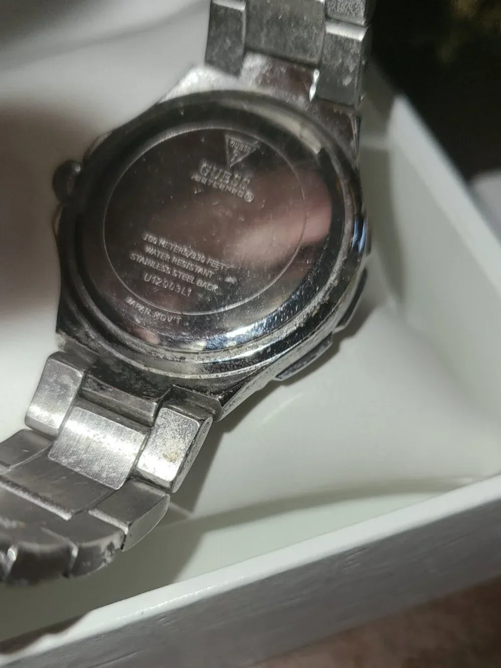 $459 Guess Collection U12003L1 Crystal bling Chronograph Watch  box lugs Booklet